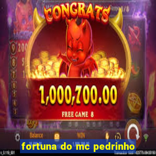 fortuna do mc pedrinho