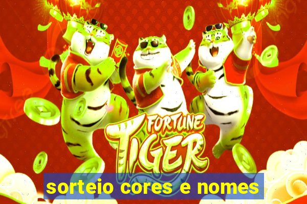 sorteio cores e nomes