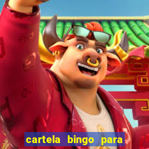 cartela bingo para cha de cozinha imprimir gratis