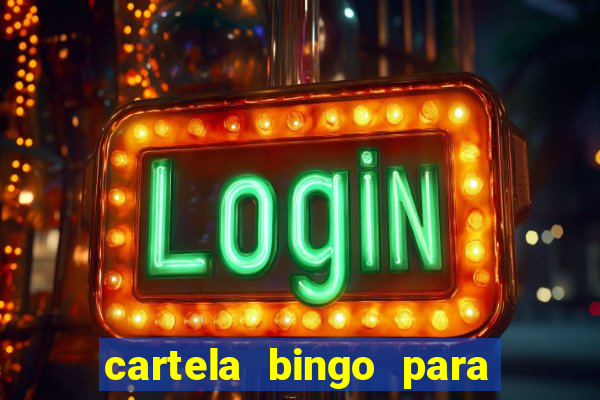 cartela bingo para cha de cozinha imprimir gratis