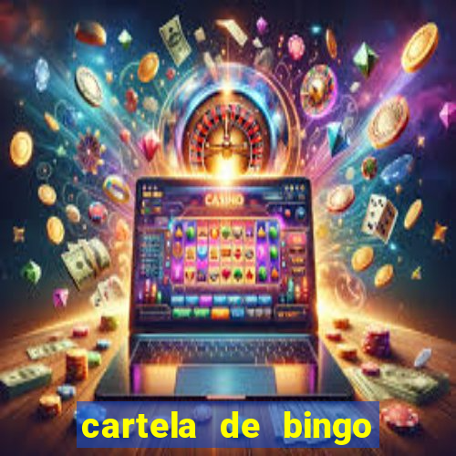 cartela de bingo pra imprimir