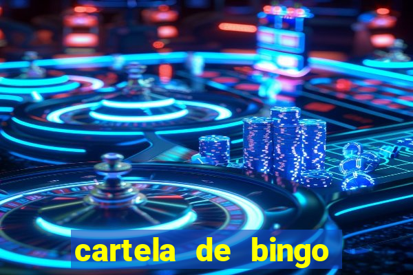 cartela de bingo pra imprimir