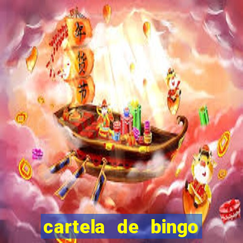 cartela de bingo pra imprimir