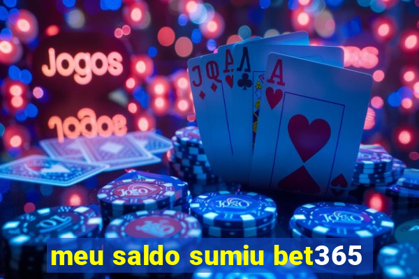 meu saldo sumiu bet365