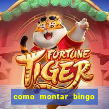 como montar bingo brinquedos toia