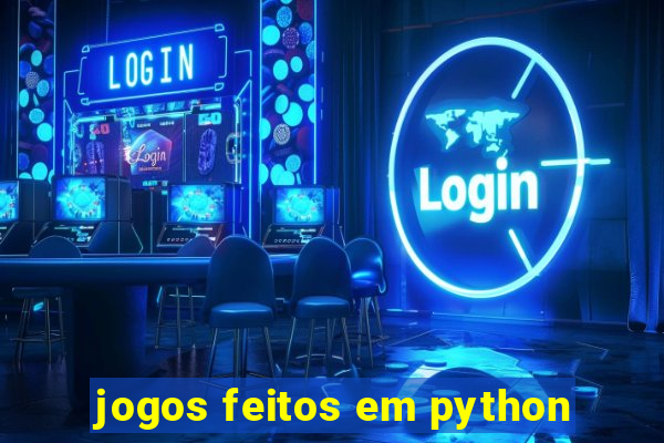 jogos feitos em python