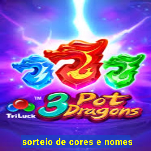 sorteio de cores e nomes