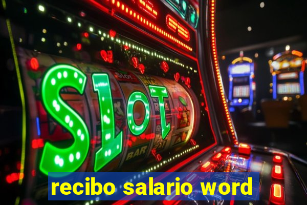 recibo salario word