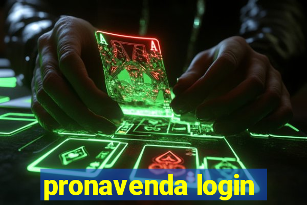 pronavenda login