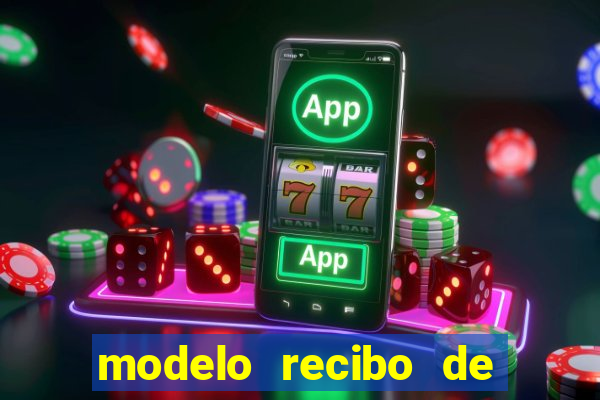 modelo recibo de pagamento autonomo