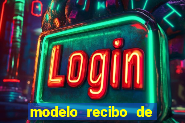 modelo recibo de pagamento autonomo