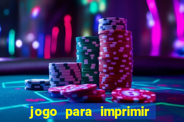 jogo para imprimir e montar