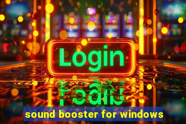 sound booster for windows