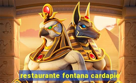 restaurante fontana cardapio