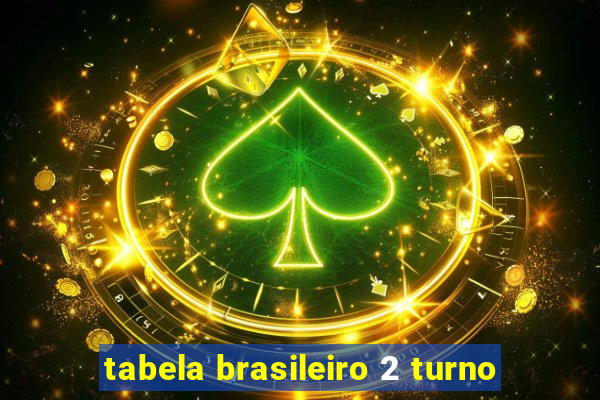 tabela brasileiro 2 turno