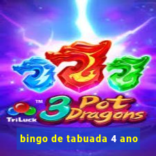 bingo de tabuada 4 ano