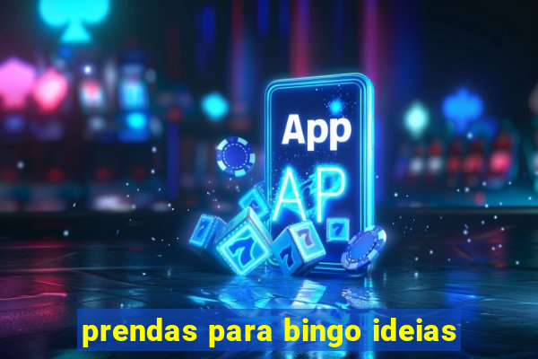 prendas para bingo ideias