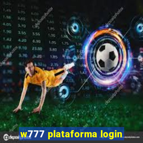 w777 plataforma login