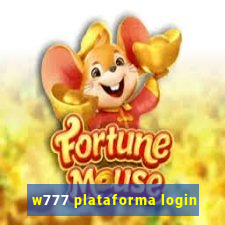 w777 plataforma login