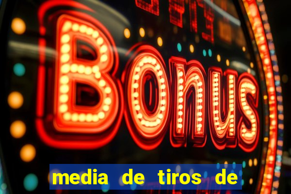 media de tiros de meta por jogo