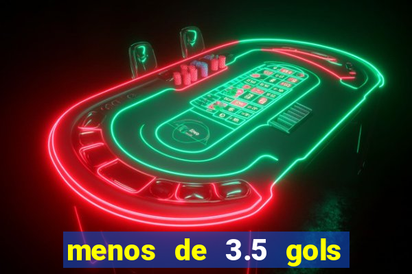 menos de 3.5 gols o que significa betano