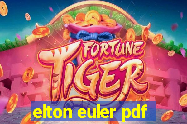 elton euler pdf