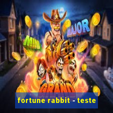 fortune rabbit - teste