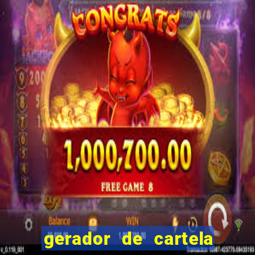 gerador de cartela de bingo