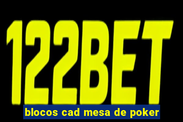 blocos cad mesa de poker