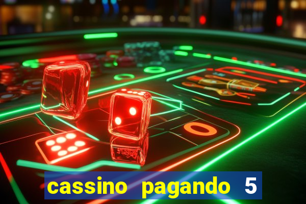 cassino pagando 5 reais no cadastro