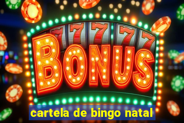 cartela de bingo natal