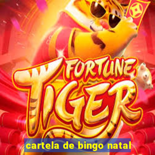 cartela de bingo natal