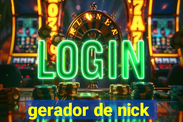 gerador de nick