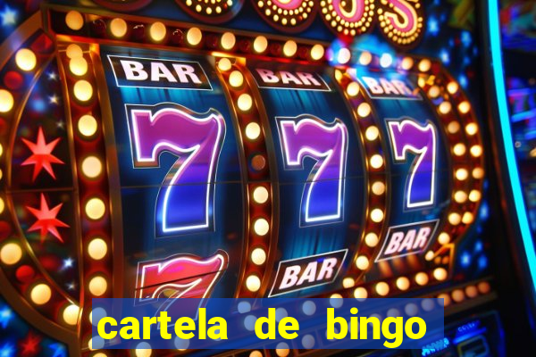 cartela de bingo cha de panela