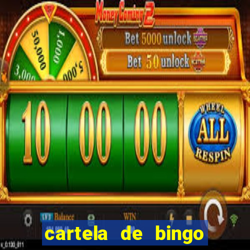 cartela de bingo cha de panela