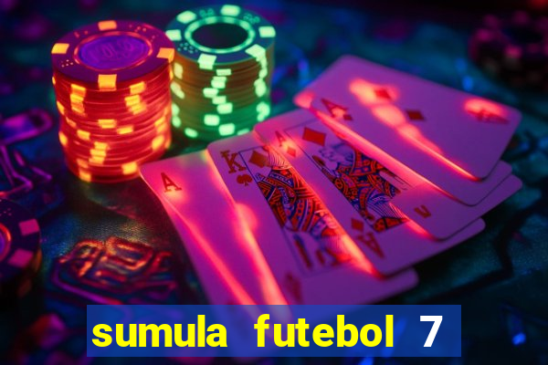 sumula futebol 7 society excel