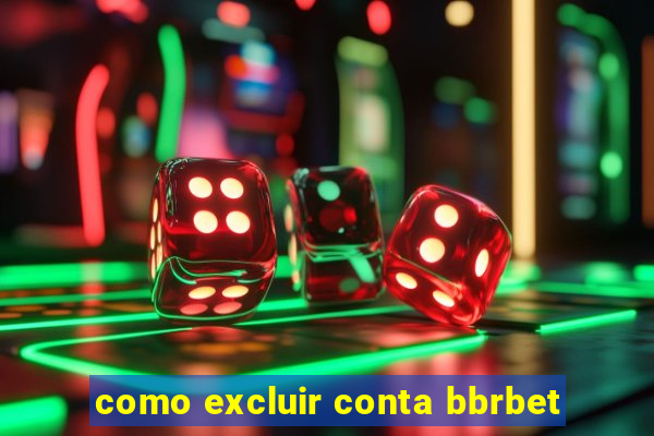 como excluir conta bbrbet