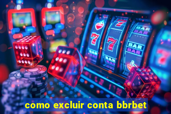 como excluir conta bbrbet