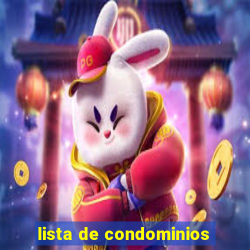 lista de condominios