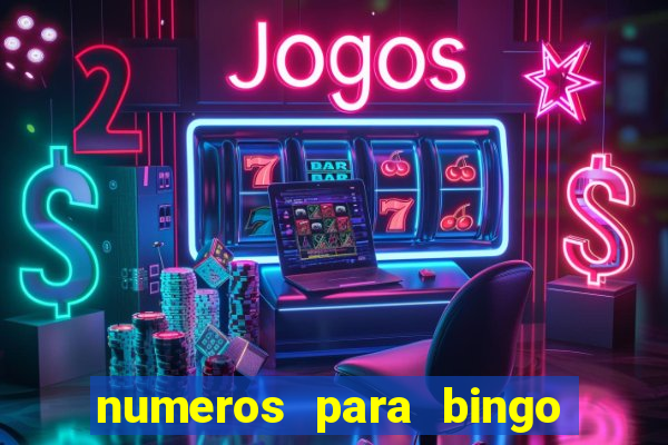 numeros para bingo de 1 a 90