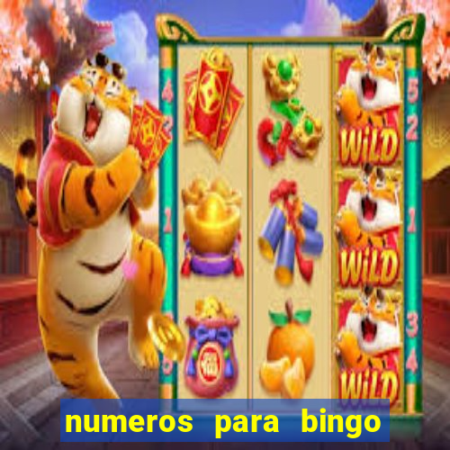 numeros para bingo de 1 a 90