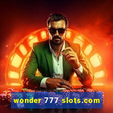 wonder 777 slots.com