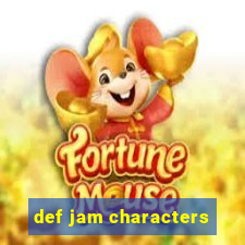 def jam characters