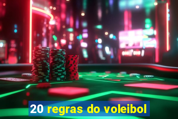 20 regras do voleibol