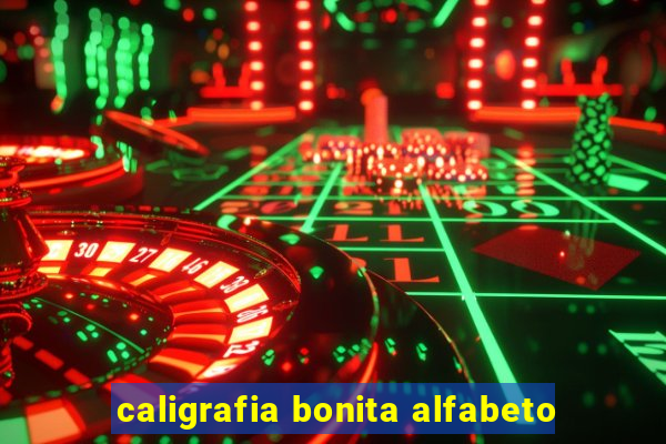 caligrafia bonita alfabeto