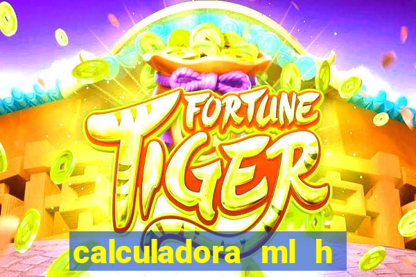 calculadora ml h para mcg kg min