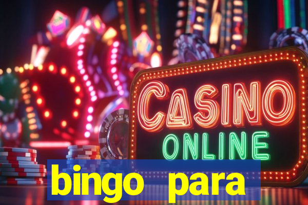 bingo para despedida de solteira para imprimir