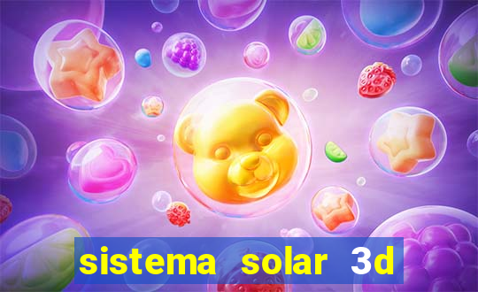 sistema solar 3d em movimento