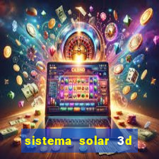 sistema solar 3d em movimento