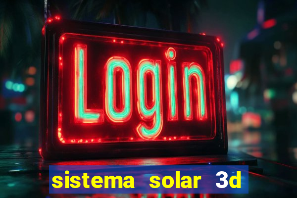 sistema solar 3d em movimento